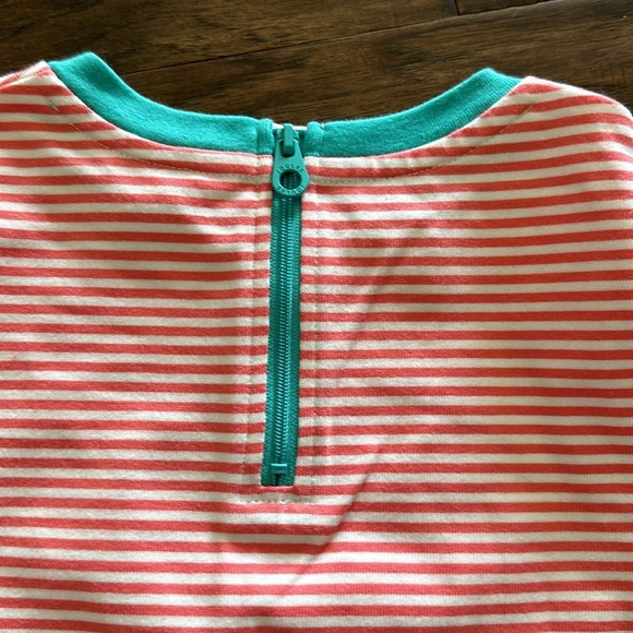 Joules Pink Striped Horse Dress 6 - Picture 6 of 7